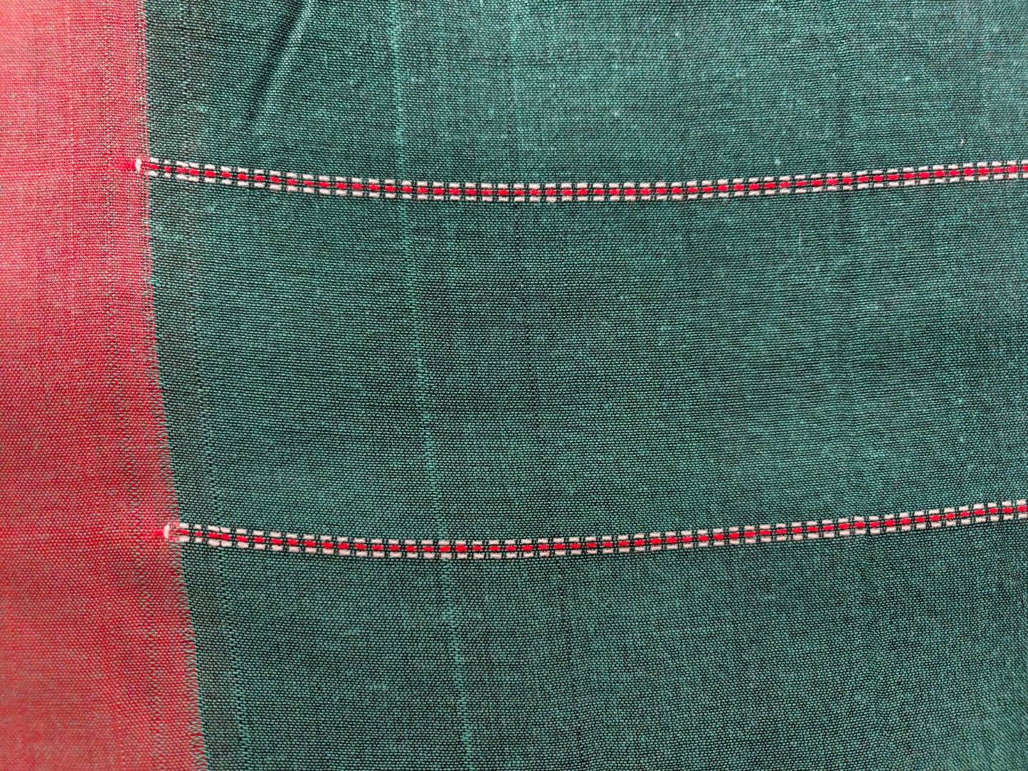 Green Pure Khadi Saree